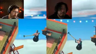 Markiplier Comparison Getting Over It