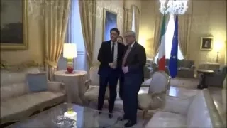 Matteo Renzi meeting with Jean-Claude Juncker in Rome