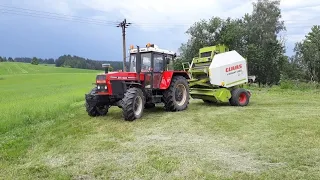 Lisování senáže (ZTS 16245 + CLAAS variant 280 rc)