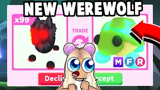 trading NEW WEREWOLF PET in Adopt Me!