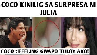 COCO MARTIN KINILIG SA SURPRESA NI JULIA MONTES!