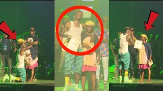 WOW-SHATTA WALE'S EMOTIONAL MOMENT @ THE REIGN CONCERT AS HE PRESENTS MOBILE PHONE TO WOMAN HAWKER