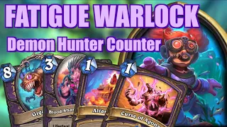 DESTROY DEMON HUNTERS!| Fatigue Warlock| Sunken City| Hearthstone