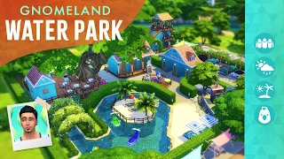 Gnomeland Family WATER PARK! Sims 4 Build Tour (No CC or Mods)