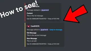 How to see deleted and edited messages on discord!