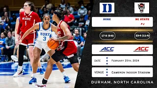 Duke vs No. 6 NC State | ACC | 2.25.24