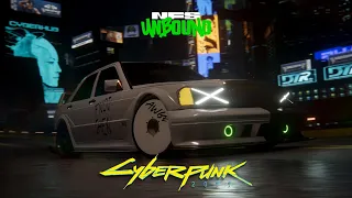 Cyberpunk 2077 meets Need For Speed: Unbound A$AP Rocky's Mercedes 190 E Gameplay