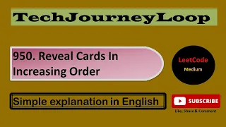 950. Reveal Cards In Increasing Order #python #java #cpp #dsa #programming #leetcode