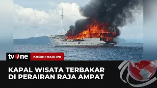 Kapal Wisata Angkut 23 Orang Terbakar di Perairan Raja Ampat | Kabar Hari Ini tvOne