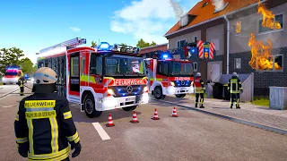 Emergency Call 112 - Paderborn Firefighters Responds to House Fire! (Firefighters Simulator)