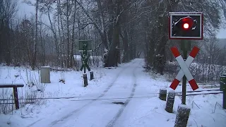 Spoorwegovergang Schönwald (D) // Railroad crossing // Bahnübergang