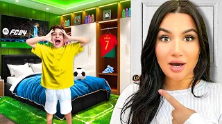 J'ai Transformé Sa Chambre en EPIC FOOTBALL ROOM ⚽️