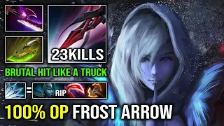 WTF 100% OP Frost DPS Drow Ranger Hit Like a Truck vs Hard Carry Phantom Assassin 7.32 Dota 2