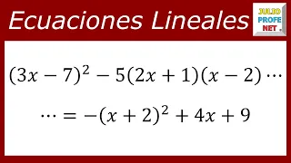 ECUACIONES LINEALES - Ejercicio 12