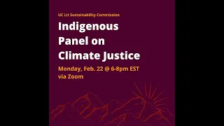 Indigenous Climate Justice Panel