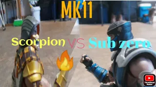 MK11 [Scorpion Vs Sub zero] [Stop motion fight]