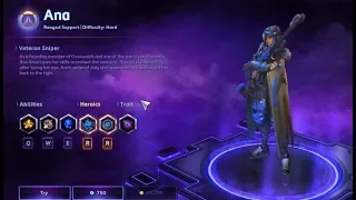 Heroes of the Storm: New Hero Ana. Skins, talents and gameplay.