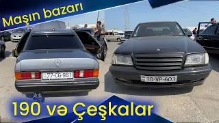 Çeşka Mercedes və 190 qiymətləri Sumqayıt maşın bazarından ən yeni çəkiliş