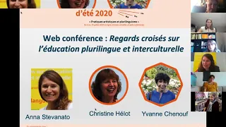 Webconférence "Regards croisés sur l'éducation plurilingue et interculturelle"