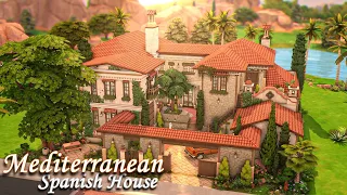 Mediterranean Spanish House 💃🏻🌅 | BASE GAME | Stop Motion | No CC | Speed Build | The Sims 4