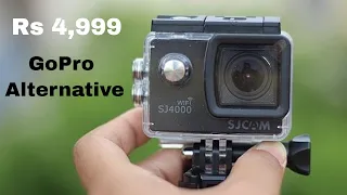 SJCAM SJ4000 wifi Action Camera Unboxing & Review with Video Test in hindi - Budget Motovlogging