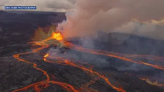 No traffic here: Big Island tour helicopters capture breathtaking views of Mauna Loa eruption