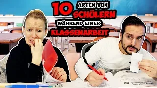 10 Arten von Schülern WÄHREND EINER KLASSENARBEIT die jeder kennt! Spicker, Panische, Böse Streber