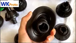 Vacuum casting 50 degree black silicone, small batch production parts