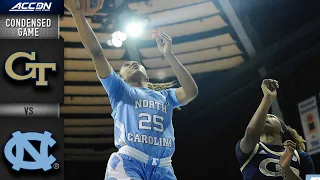 Georgia Tech vs. North Carolina Condensed Game | 2020-21 ACC Women's Basketball