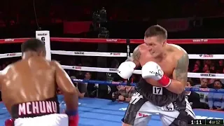 Oleksandr Usyk Ukraine vs Thabiso Mchunu South Africa   KNOCKOUT, BOXING fight, HD, 60 fps