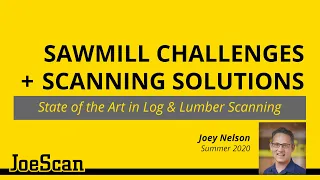 Sawmill Challenges and Scanning Solutions: state of the art in log & lumber scanning