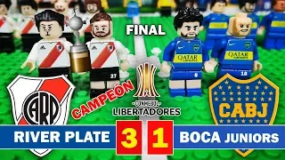 RIVER PLATE 3 - 1 BOCA JUNIORS -  LEGO - Final Copa Libertadores - Resumen y Goles 09/12/2018