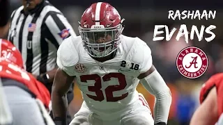 Rashaan Evans || "Blade" || Alabama Career Highlights || 2014 - 2018