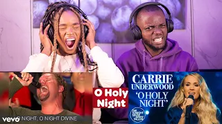 2 SINGERS ONE SONG David Phelps  Carrie Underwood AND O Holy Night (Live) VOCAL COACH REACTS!!! 😱😱😱