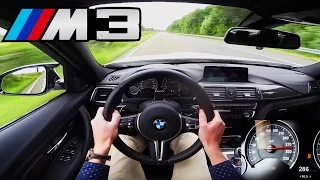 BMW M3 Competition Top Speed Acceleration Autobahn POV Sound - 450 HP F80 Sedan