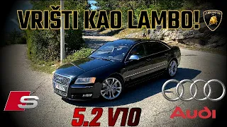 BOLJI OD S KLASE? AUDI S8 D3 5.2 V10.. *dvije tone moći*