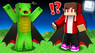 HOW Mikey and JJ Became a VAMPIRE and BITE VILLAGERS? - Minecraft (Maizen)