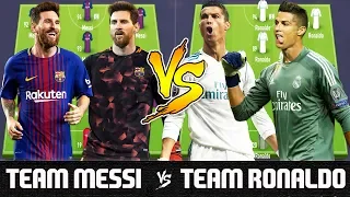 Team Messi VS Team Ronaldo - FIFA 18 Experiment