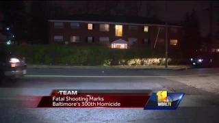Video: Fatal shooting marks Baltimore's 300th homicide