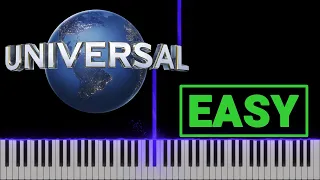 Universal Studio Intro Easy Piano Tutorial