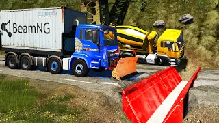 Cars vs Upside Down Speed Bumps #25 | BeamNG.DRIVE