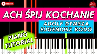 ACH ŚPIJ KOCHANIE (Adolf Dymsza i Eugeniusz Bodo) - Piano Keyboard Tutorial