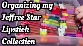 Organizing My Jeffree Star Lipsticks