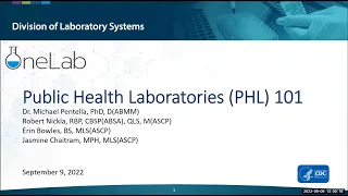 Public Health Laboratories (PHL) 101