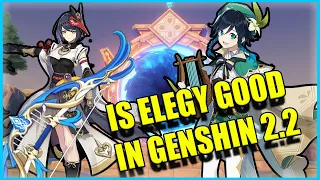 Elegy for the end in Genshin 2.2, WHO CAN USE IT WELL?