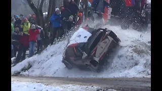 best of Rallye Monte Carlo 2018 flat out crash and snow
