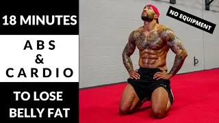 18 MIN. ABS & CARDIO WORKOUT TO BURN FAT & LOSE BELLY FAT - No equipment!