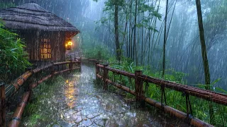 Heavy Rain to Sleep FAST & Stop Insomnia - Deep Sleep Tonight with Rain Sounds on Roof - ASMR