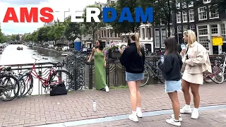 4K HDR AMSTERDAM 2023 Lost in the Streets of Amsterdam on Foot Netherlands Walking Tour 🇳🇱