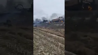 ⚡️Под Сребным в Черниговской области разбили колонну русских солдат, - соцсети